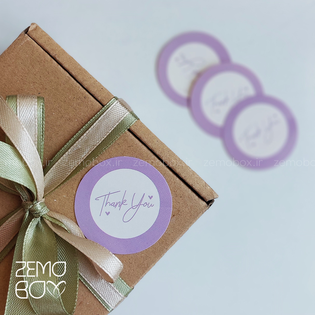 برچسب تشکر دایره بنفش کد ۲۰۲۲