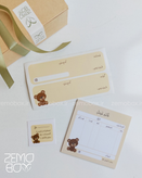 ست بسته بندی تدی کد ۵۰۰۱ (برچسب آدرس پستی، فاکتور، کارت تشکر)