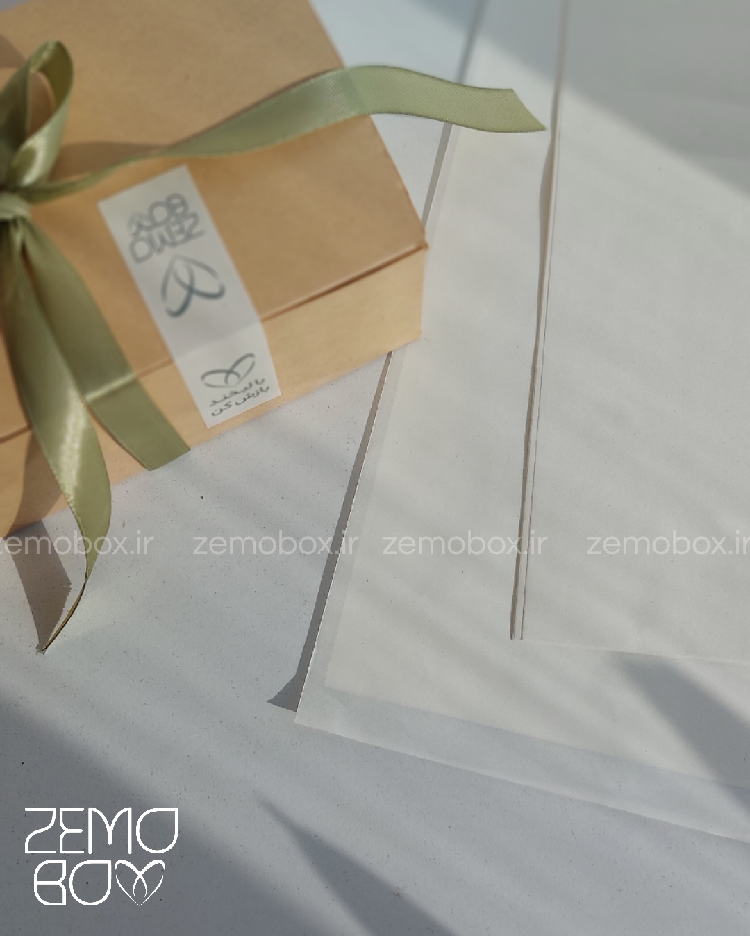 کاغذ پوستی سفید مناسب بسته بندی